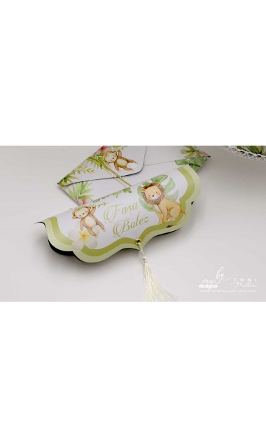 Trusou botez cu leuti elefanti zebre maimutele inspirat din cartea junglei Jungle Friends 17